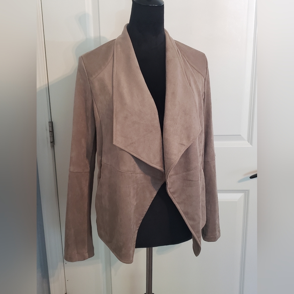 Pink Lily faux suede jacket, size M